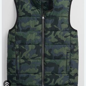 GAP Kids Camouflage Vest - Green and Black